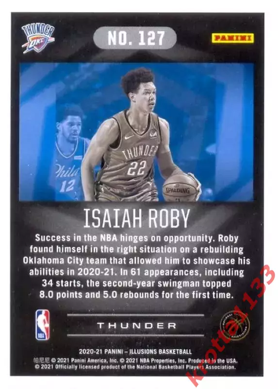 Isaiah Roby Oklahoma City Thunder PANINI Illusions Basketball 2020-2021 1