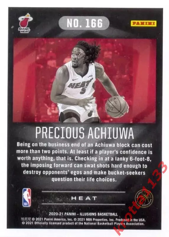 Precious Achiuwa Miami Heat PANINI Illusions Basketball 2020-2021 1