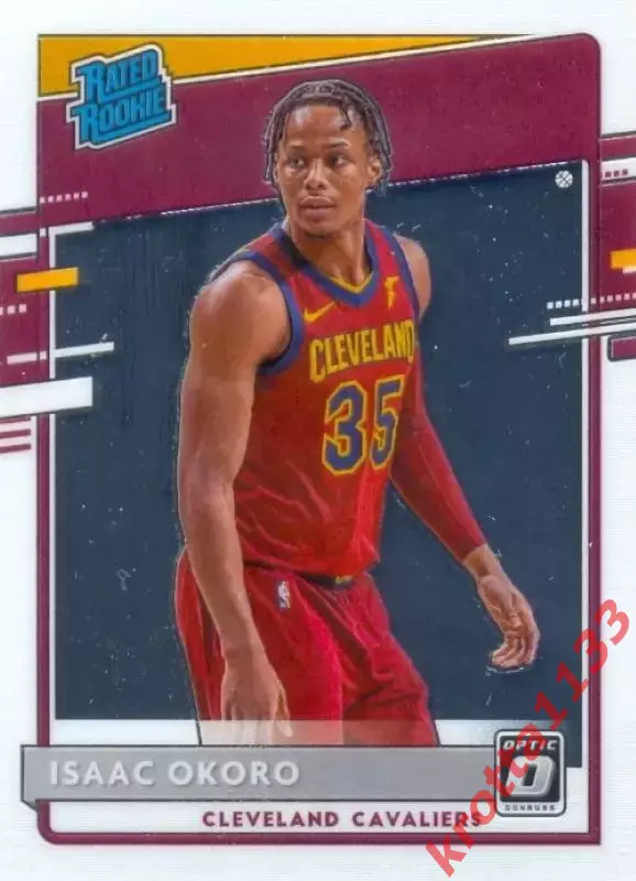 Isaac Okoro Cleveland Cavaliers Donruss Optic Basketball 2020-2021