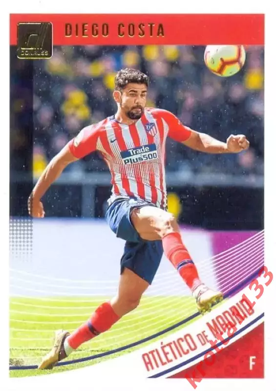 Карточка #45 Diego Costa Atletico de Madrid PANINI Donruss Soccer 2018-2019
