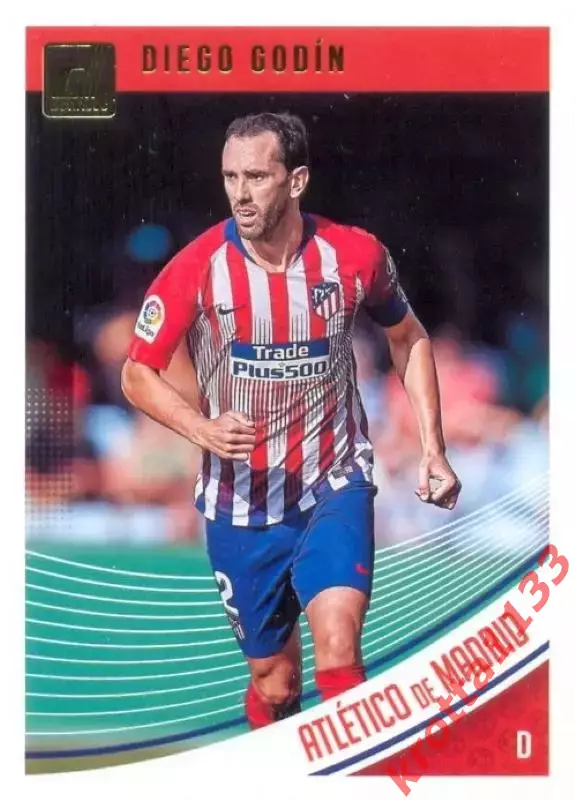 Карточка #49 Diego Godin Atletico de Madrid PANINI Donruss Soccer 2018-2019