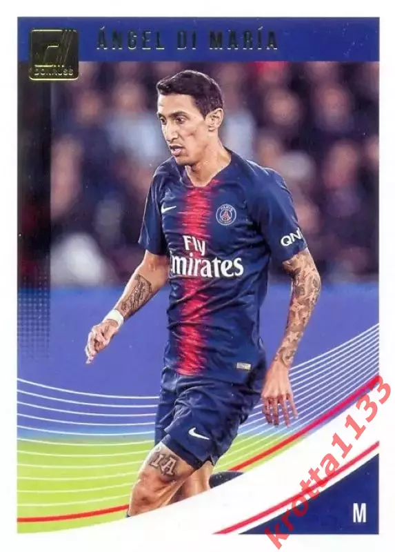 Карточка #54 Angel Di Maria Paris Saint-Germain PANINI Donruss Soccer 2018-2019
