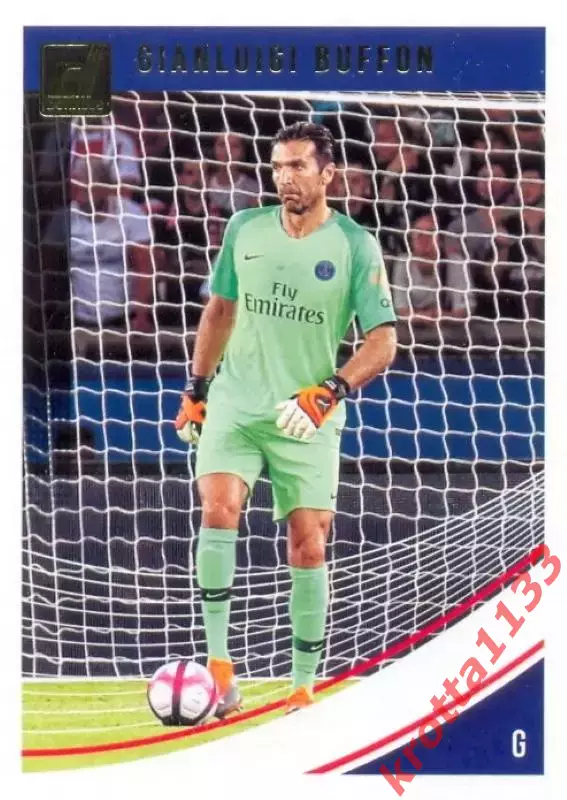 Карточка #58 Gianluigi Buffon Paris Saint-Germain PANINI Donruss Soccer 2018-19