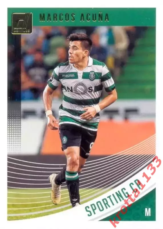 Карточка #60 Marcos Acuna Sporting CP PANINI Donruss Soccer 2018-19