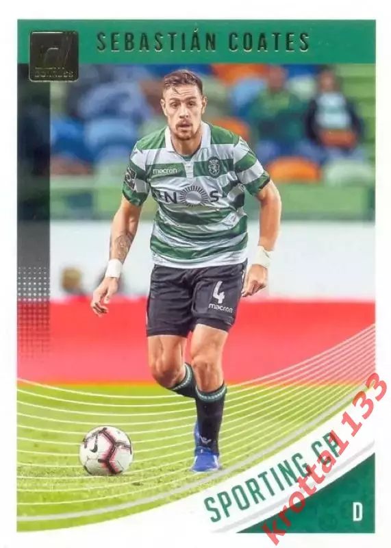 Карточка #61 Sebastian Coates Sporting CP PANINI Donruss Soccer 2018-2019