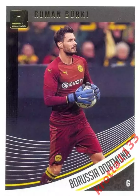 Карточка #70 Roman Burki Borussia Dortmund PANINI Donruss Soccer 2018-2019