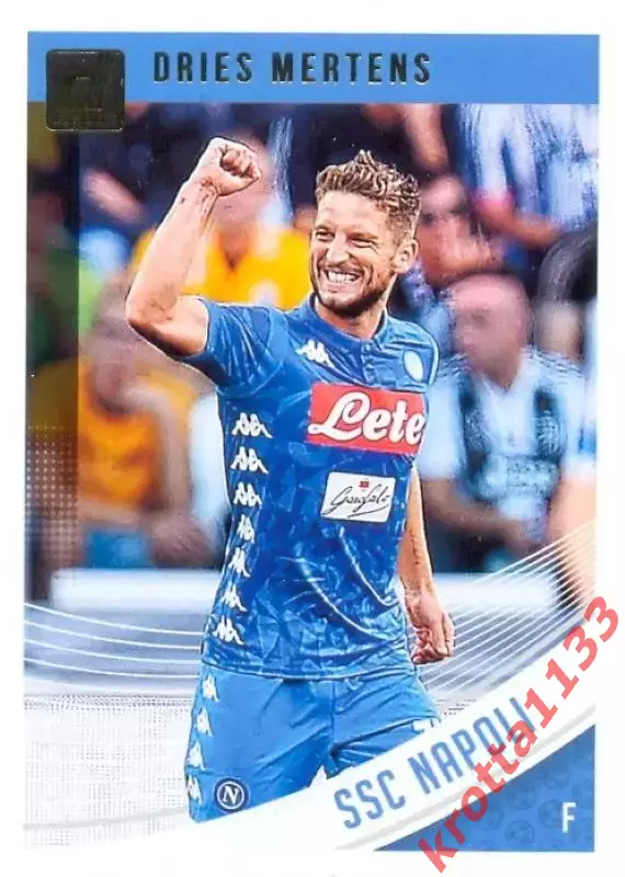 Карточка #73 Dries Mertens SSC Napoli PANINI Donruss Soccer 2018-2019