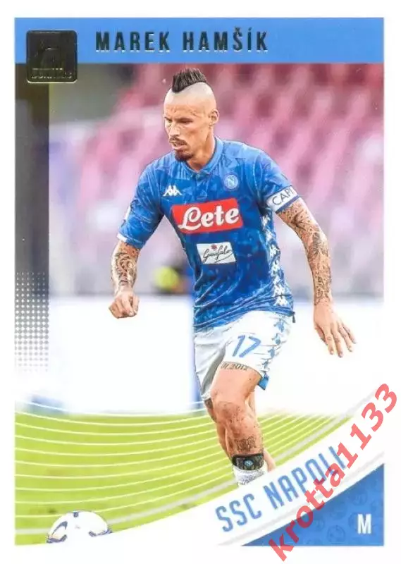 Карточка #74 Marek Hamsik SSC Napoli PANINI Donruss Soccer 2018-2019