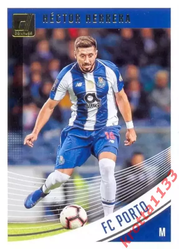 Карточка #77 Hector Herrera FC Porto PANINI Donruss Soccer 2018-2019