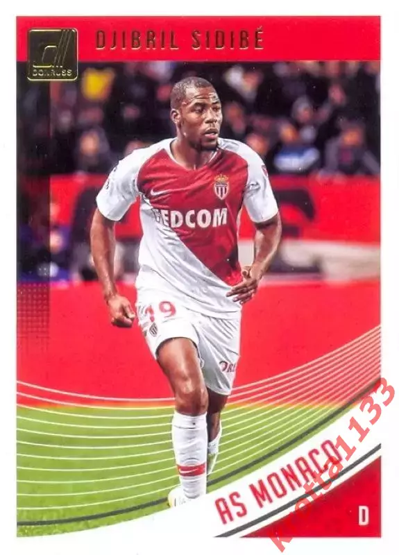 Карточка #83 Djibril Sidibe AS Monaco PANINI Donruss Soccer 2018-2019