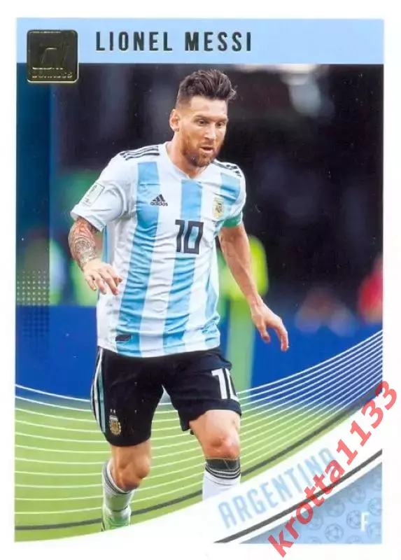 Карточка #88 Lionel Messi Argentina PANINI Donruss Soccer 2018-2019