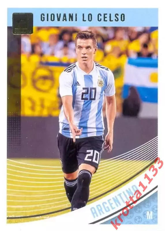 Карточка #92 Giovani Lo Celso Argentina PANINI Donruss Soccer 2018-2019