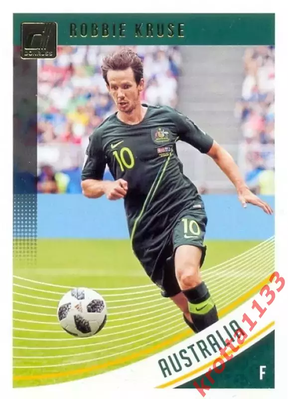 Карточка #95 Robbie Kruse Australia PANINI Donruss Soccer 2018-2019