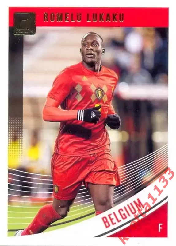 Карточка #99 Romelu Lukaku Belgium PANINI Donruss Soccer 2018-2019