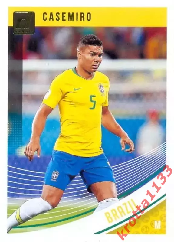 Карточка #108 Casemiro Brazil PANINI Donruss Soccer 2018-2019
