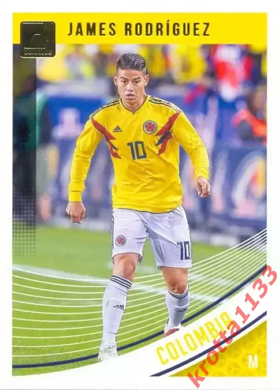 Карточка #111 James Rodriguez Colombia PANINI Donruss Soccer 2018-2019