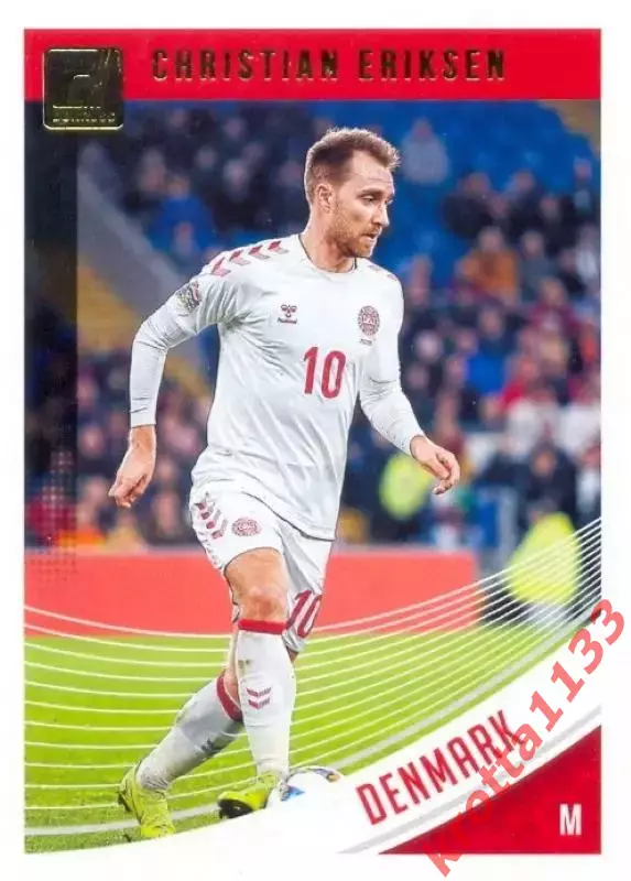 Карточка #120 Christian Eriksen Denmark PANINI Donruss Soccer 2018-2019