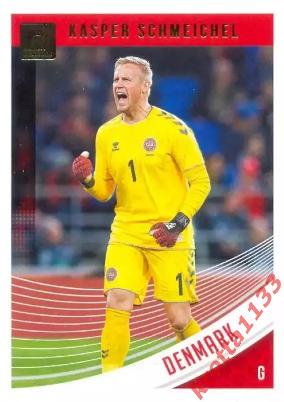 Карточка #122 Kasper Schmeichel Denmark PANINI Donruss Soccer 2018-2019