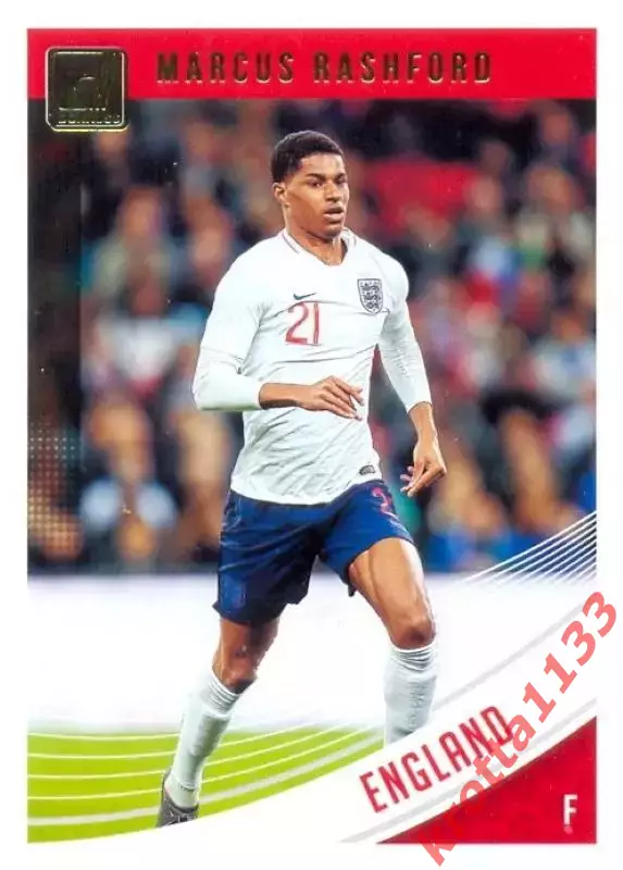 Карточка #124 Marcus Rashford England PANINI Donruss Soccer 2018-2019