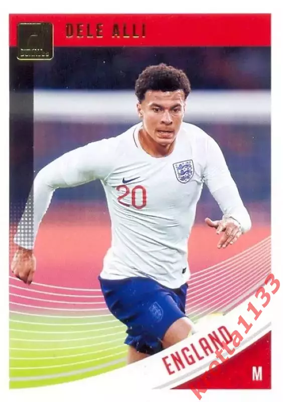 Карточка #125 Dele Alli England PANINI Donruss Soccer 2018-2019