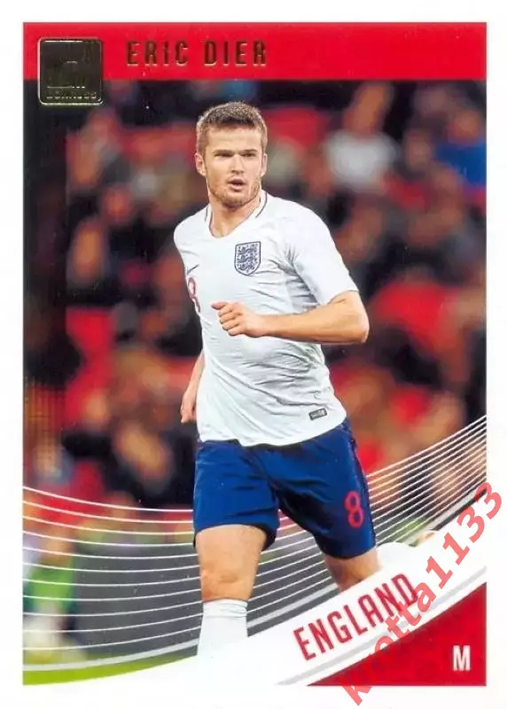 Карточка #126 Eric Dier England PANINI Donruss Soccer 2018-2019