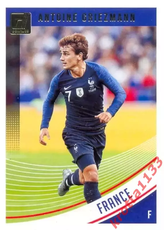 Карточка #131 Antoine Griezmann France PANINI Donruss Soccer 2018-2019