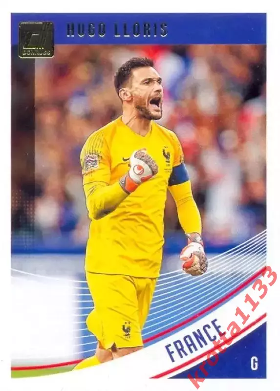 Карточка #136 Hugo Lloris France PANINI Donruss Soccer 2018-2019