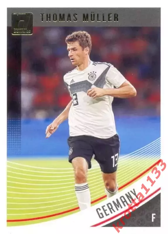 Карточка #138 Thomas Muller Germany PANINI Donruss Soccer 2018-2019