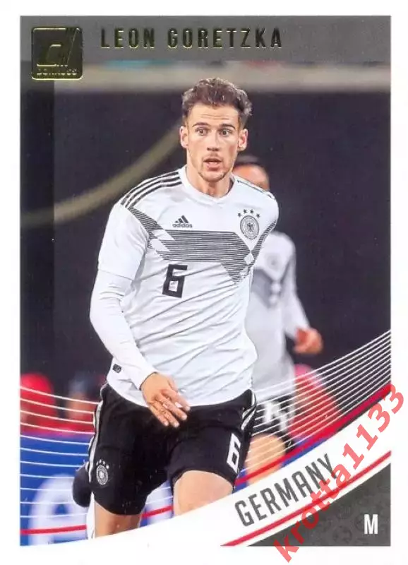 Карточка #141 Leon Goretzka Germany PANINI Donruss Soccer 2018-2019