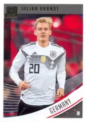 Карточка #142 Julian Brandt Germany PANINI Donruss Soccer 2018-2019