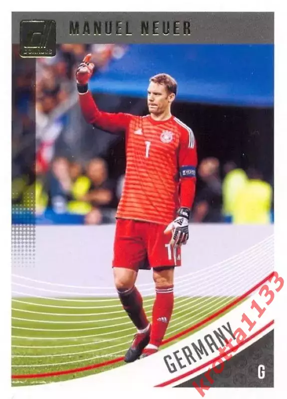 Карточка #143 Manuel Neuer Germany PANINI Donruss Soccer 2018-2019