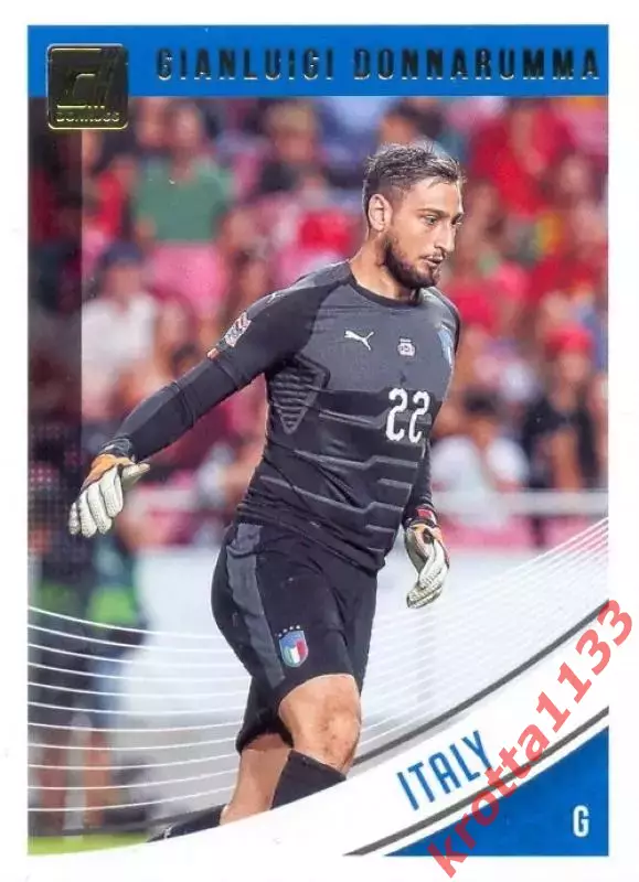 Карточка #147 Gianluigi Donnarumma Italy PANINI Donruss Soccer 2018-2019