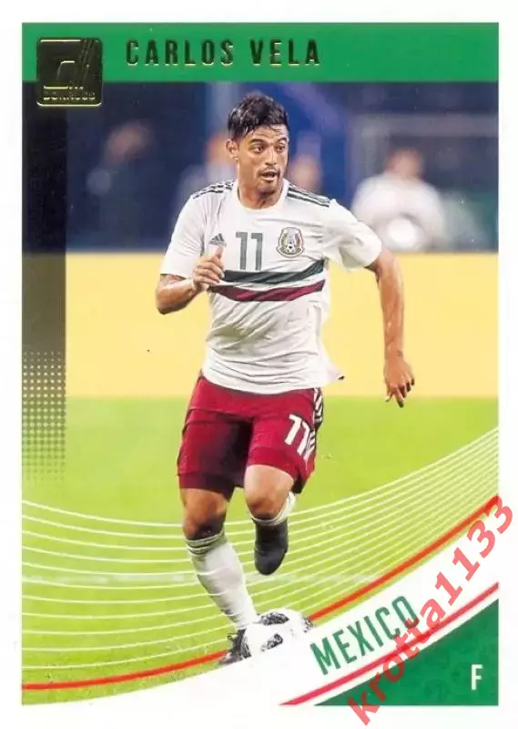 Карточка #148 Carlos Vela Mexico PANINI Donruss Soccer 2018-2019