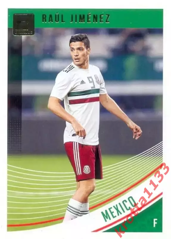 Карточка #150 Raul Jimenez Mexico PANINI Donruss Soccer 2018-2019