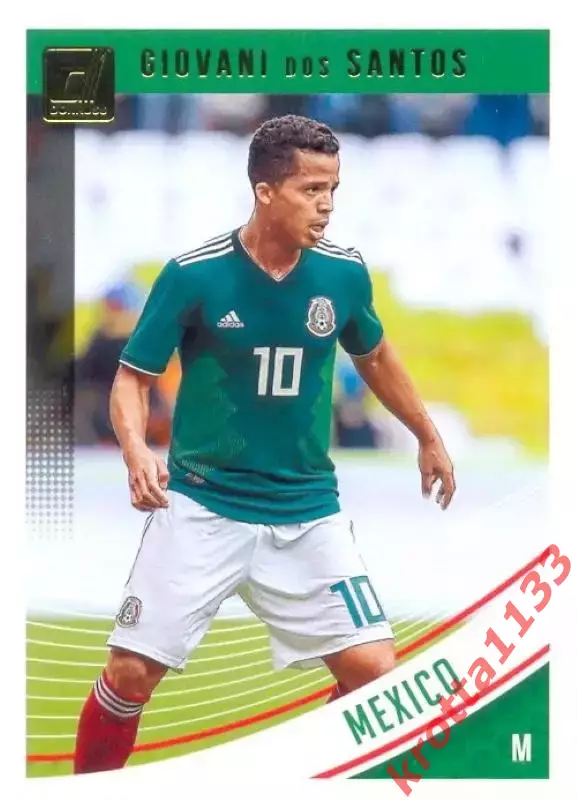 Карточка #152 Giovani Dos Santos Mexico PANINI Donruss Soccer 2018-2019