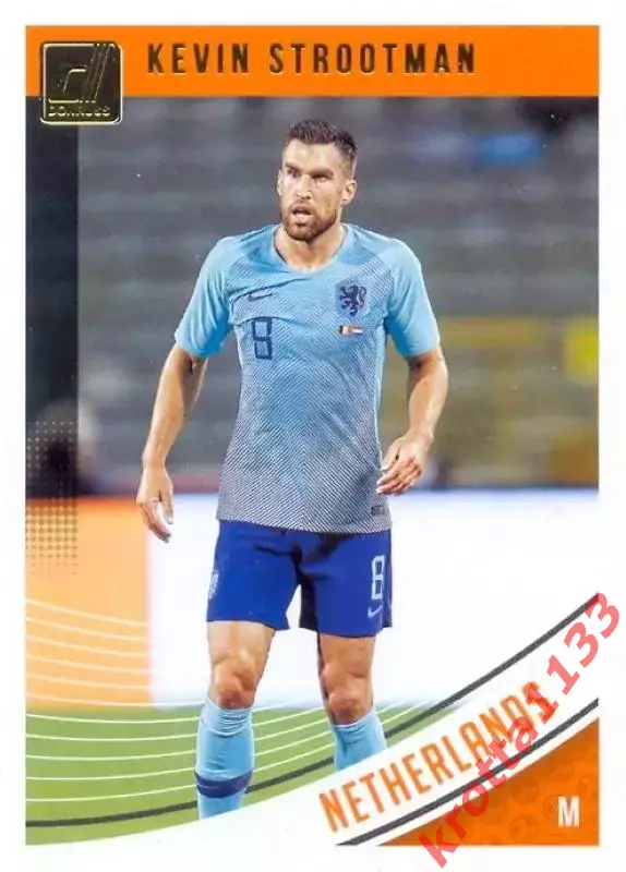 Карточка #155 Kevin Strootman Netherlands PANINI Donruss Soccer 2018-2019