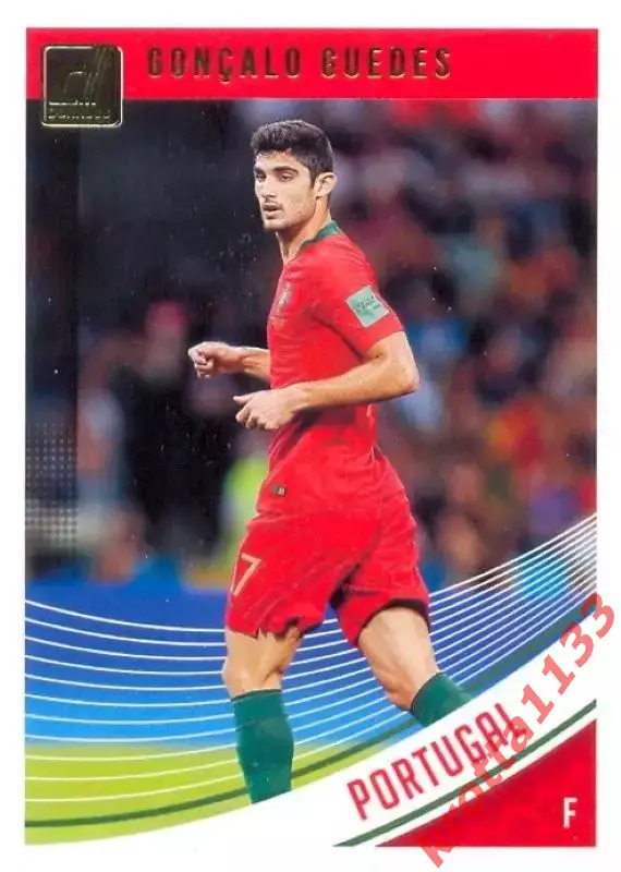 Карточка #160 Goncalo Guedes Portugal PANINI Donruss Soccer 2018-2019