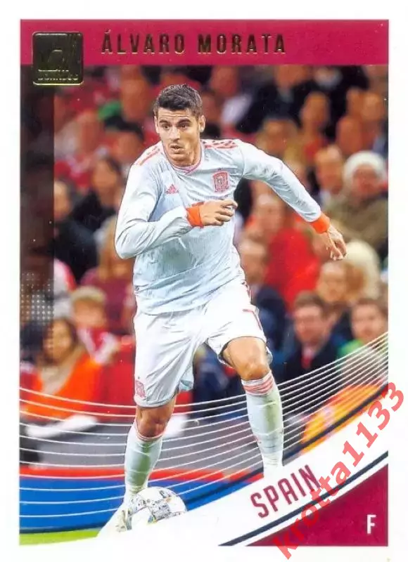 Карточка #162 Alvaro Morata Spain PANINI Donruss Soccer 2018-2019