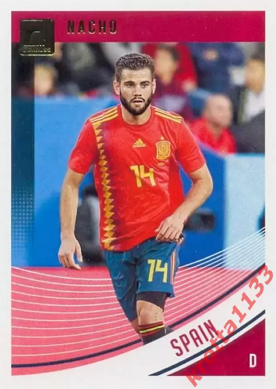 Карточка #167 Nacho Fernаndez Spain PANINI Donruss Soccer 2018-2019