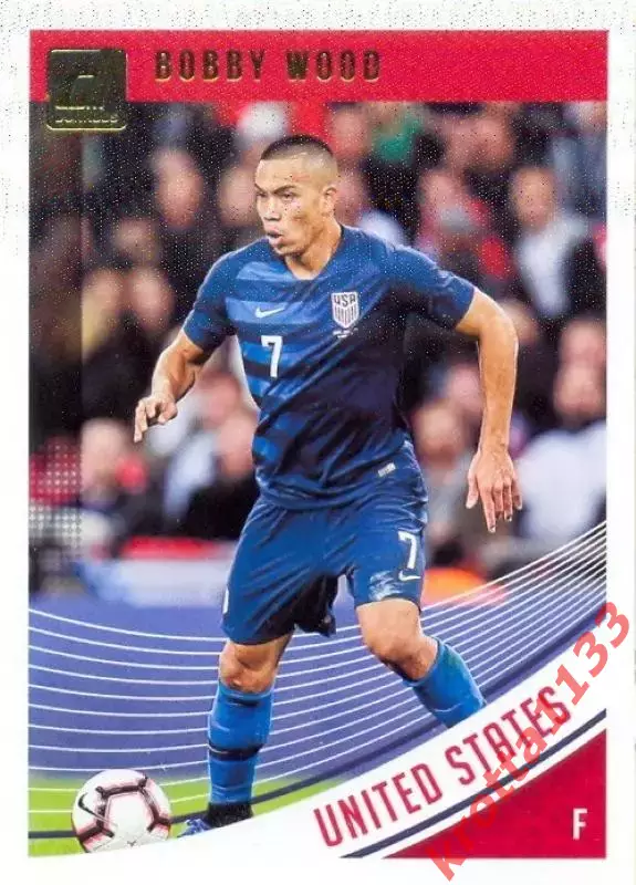 Карточка #169 Bobby Wood United States PANINI Donruss Soccer 2018-2019