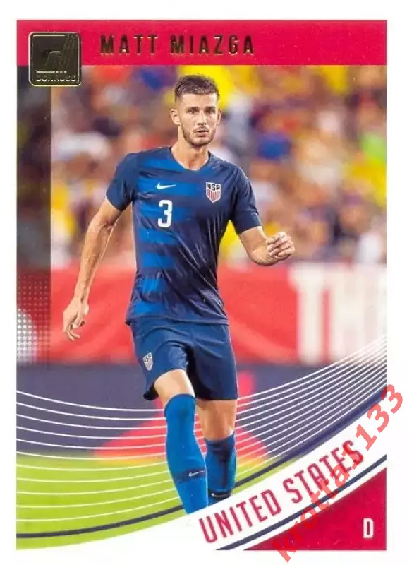Карточка #174 Matt Miazga United States PANINI Donruss Soccer 2018-2019