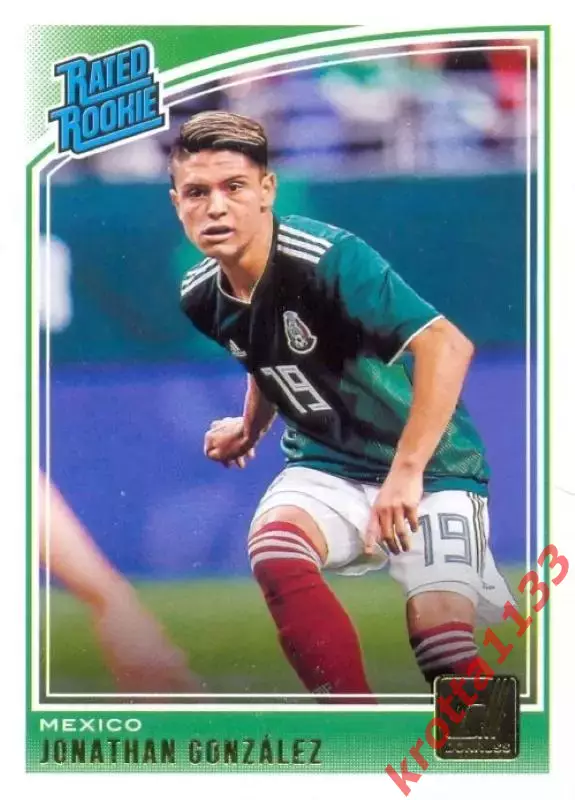Карточка #194 Jonathan Gonzalez Mexico PANINI Donruss Soccer 2018-2019
