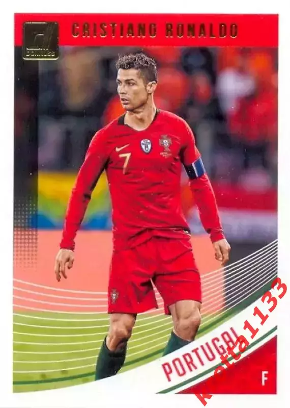 Карточка #158 Cristiano Ronaldo Portugal PANINI Donruss Soccer 2018-2019