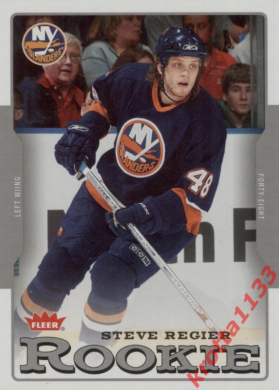 Steve Regier New York Islanders Upper Deck Fleer 2006-2007