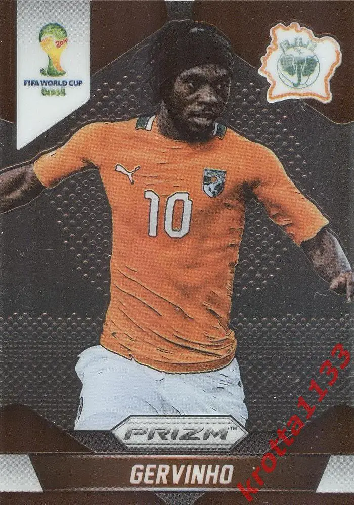 PANINI Чемпионат Мира 2014. Prizm #62 Gervinho Ivory Coast