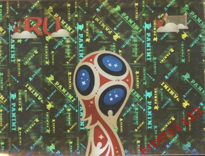 Наклейка #5 FIFA World Cup Logo (puzzle 1 для альбома PANINI Чемпионат Мира 2018