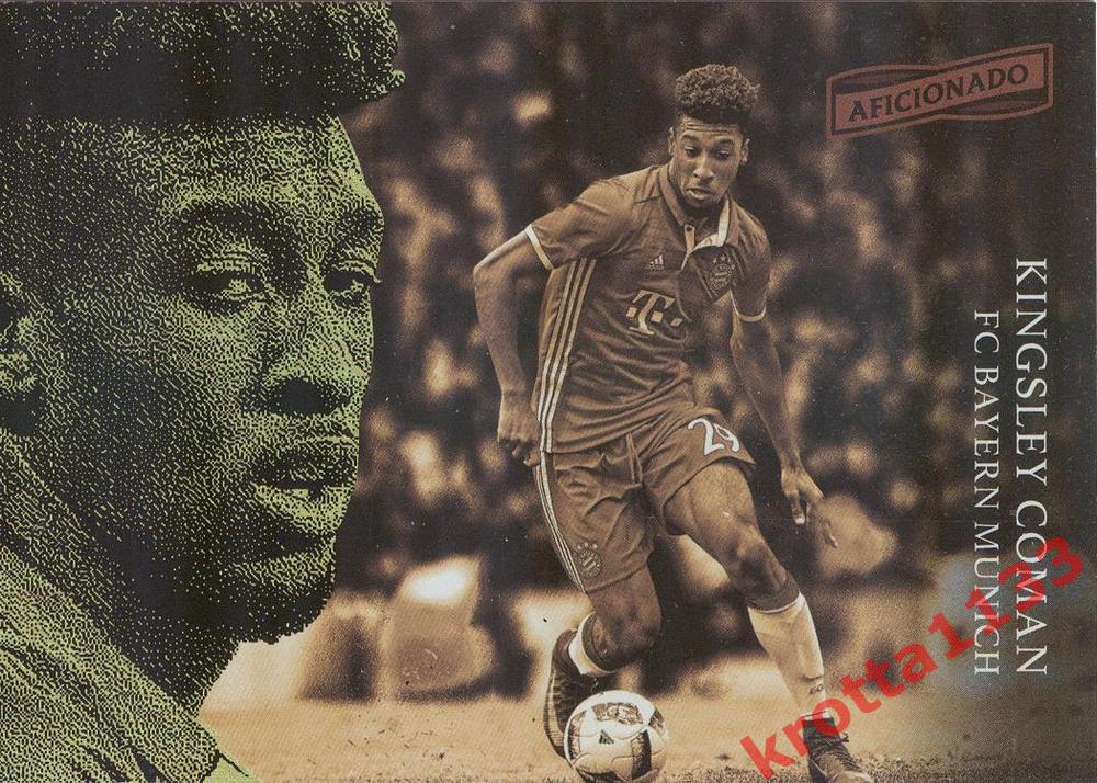 Kingsley Coman Bayern Munich PANINI Aficionado Soccer 2017