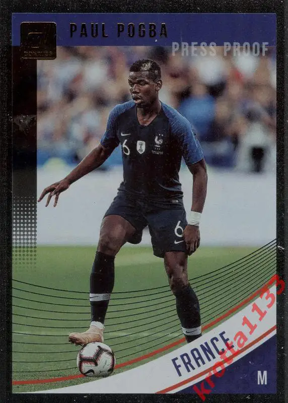 Paul Pogba (France) PANINI Donruss Soccer 2018-2019
