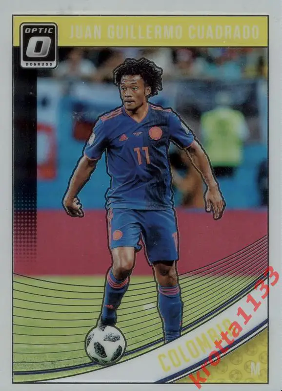 Juan Guillermo Cuadrado (Colombia) PANINI Donruss Soccer 2018-2019
