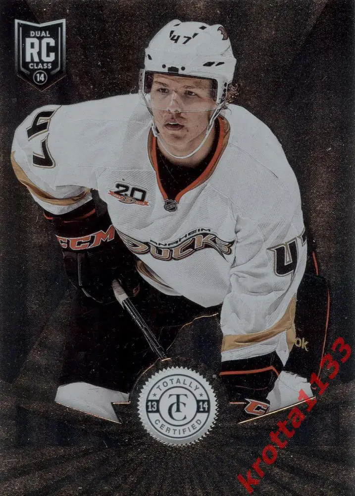 Hampus Lindholm Anaheim Ducks PANINI Totally Certified 2013-2014